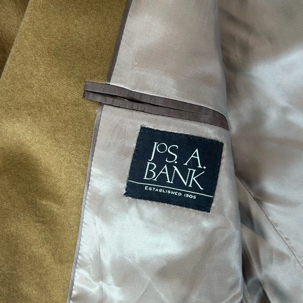 JoS. A. Bank Sport Blazer Men’s‎ 42L Tan Wool Cashmere 2- Button